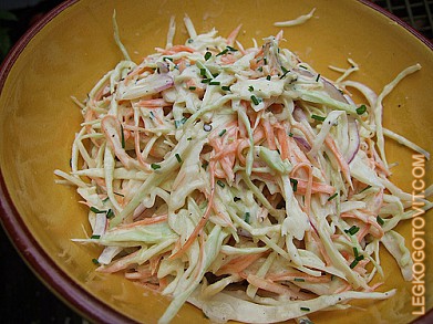 Капустный салат рецепт с фото