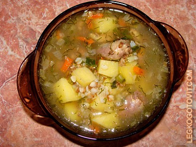 Гречаный суп рецепт