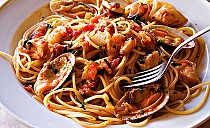 Фото рецепта: Спагетти с морепродуктами