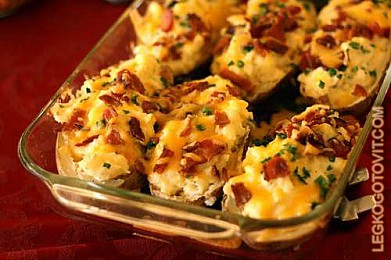 картофель запеченный с сыром в духовке рецепт с фото онлайн картофель запеченный с сыром в духовке рецепт с фото